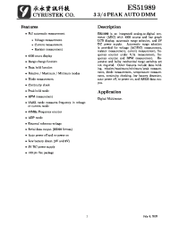Datasheet ES51989 manufacturer Неопределенные