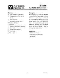 Datasheet ES636 производства Неопределенные