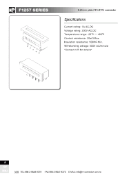 Datasheet F1257WV-17P manufacturer Неопределенные