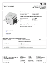 Datasheet FD400A2B manufacturer Неопределенные