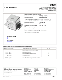 Datasheet FD400A2E manufacturer Неопределенные