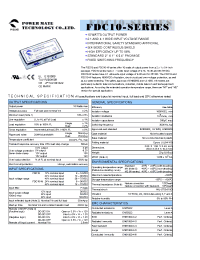 Datasheet FDC10-12D05 manufacturer Неопределенные