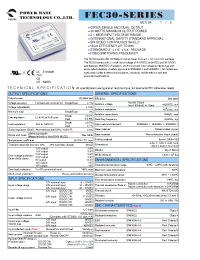 Datasheet FEC30-12D12 manufacturer Неопределенные