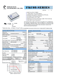 Datasheet FKC08-12S05 manufacturer Неопределенные
