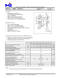Datasheet FR802G manufacturer Неопределенные