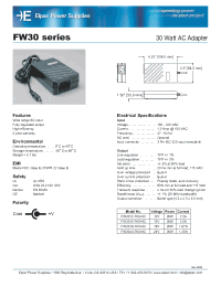 Datasheet FW3012-760-NC manufacturer Неопределенные