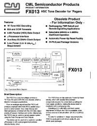 Datasheet FX013 manufacturer Неопределенные