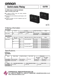 Datasheet G3TB-OA203PLM-US manufacturer Неопределенные