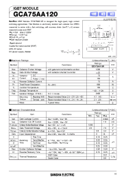 Datasheet GCA75AA120 manufacturer Неопределенные
