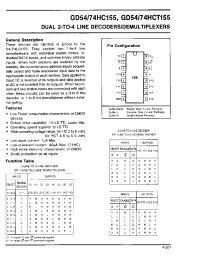 Datasheet GD54HC155 manufacturer Неопределенные