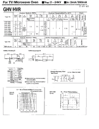 Datasheet GHV-14SL manufacturer Неопределенные