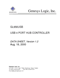 Datasheet GL650USB manufacturer Неопределенные