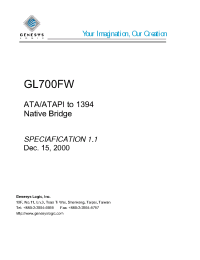 Datasheet GL700FW manufacturer Неопределенные