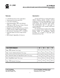 Datasheet GLT4160L04E-50TC производства Неопределенные