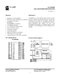 Datasheet GLT625608-10TS manufacturer Неопределенные