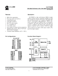 Datasheet GLT725608-12J3 manufacturer Неопределенные