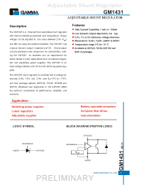 Datasheet GM1431CS8R manufacturer Неопределенные