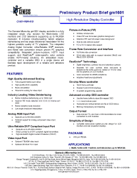 Datasheet GM1601 manufacturer Неопределенные