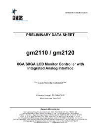 Datasheet GM2110 manufacturer Неопределенные