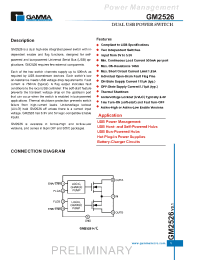 Datasheet GM2526 manufacturer Неопределенные