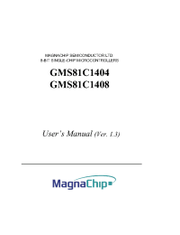Datasheet GMS81C1404D manufacturer Неопределенные