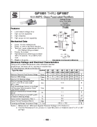 Datasheet GP1007 manufacturer Неопределенные