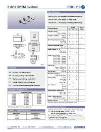 Datasheet GXO-U113H manufacturer Неопределенные