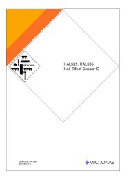 Datasheet HAL525SF-K manufacturer Неопределенные