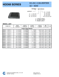 Datasheet HDD50-12S15P manufacturer Неопределенные