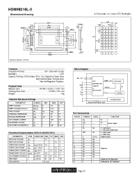 Datasheet HDM08216L-3 manufacturer Неопределенные