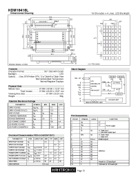 Datasheet HDM16416L manufacturer Неопределенные