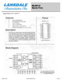 Datasheet HL0512 manufacturer Неопределенные