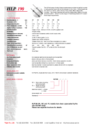 Datasheet HLP190BS2 manufacturer Неопределенные