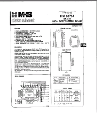 Datasheet HM1-65764M-5 manufacturer Неопределенные