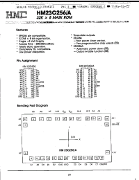 Datasheet HM23C256 manufacturer Неопределенные