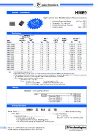 Datasheet HM69-55R20 manufacturer Неопределенные