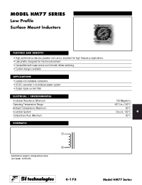 Datasheet HM77-10001 manufacturer Неопределенные