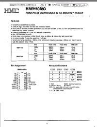 Datasheet HM9110B manufacturer Неопределенные