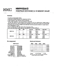 Datasheet HM9112 manufacturer Неопределенные