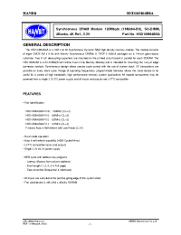 Datasheet HMD16M64B8A-F10L manufacturer Неопределенные