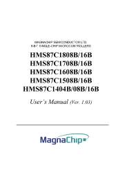 Datasheet HMS87C1404BSK manufacturer Неопределенные