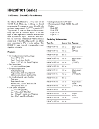 Datasheet HN28F101R-15 manufacturer Неопределенные