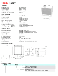 Datasheet HRS4E-SDC5V manufacturer Неопределенные