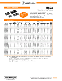 Datasheet HS00-01015 manufacturer Неопределенные