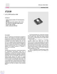 Datasheet I72110 manufacturer Неопределенные