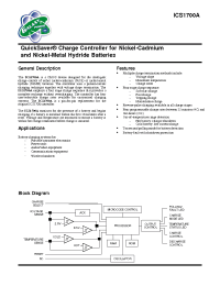 Datasheet ICS1700AMT manufacturer Неопределенные