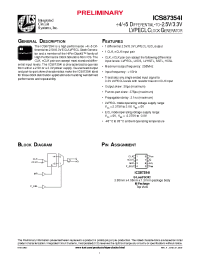 Datasheet ICS87354AMI manufacturer Неопределенные