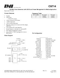 Datasheet IMIC9714AY производства Неопределенные
