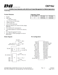 Datasheet IMIC9716J manufacturer Неопределенные