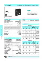 Datasheet JZC-36F012HSLT manufacturer Неопределенные